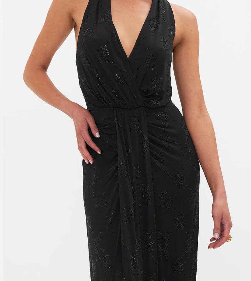 Camilla Long Jersey Halter Dress - Image 3