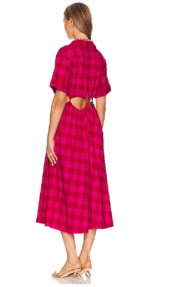 Cult Gaia Keegan Dress in Ghermez Rose - Image 2