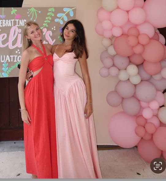 Najwa Baby Pink Ruched Breast Drop Waist Maxi Dress Miss Circle - Image 3