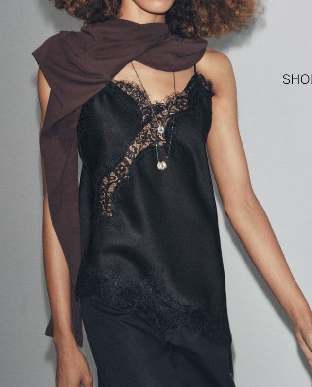 ZW COLLECTION LACE CAMISOLE TOP - Image 2