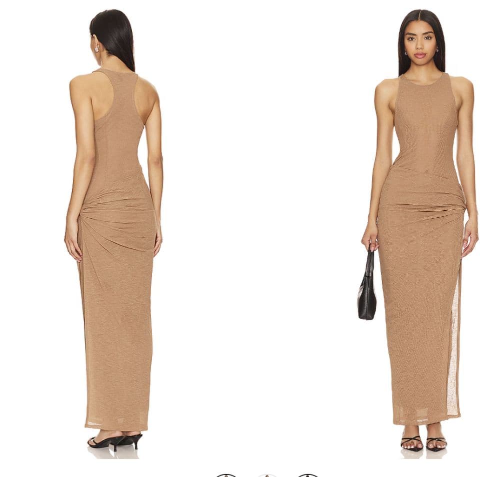 Revolve NBD Jolie Maxi Dress Nude - Image 2