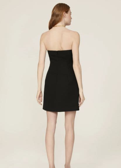 Sandy Liang Walsh Strapless Crepe Minidress black - Image 2