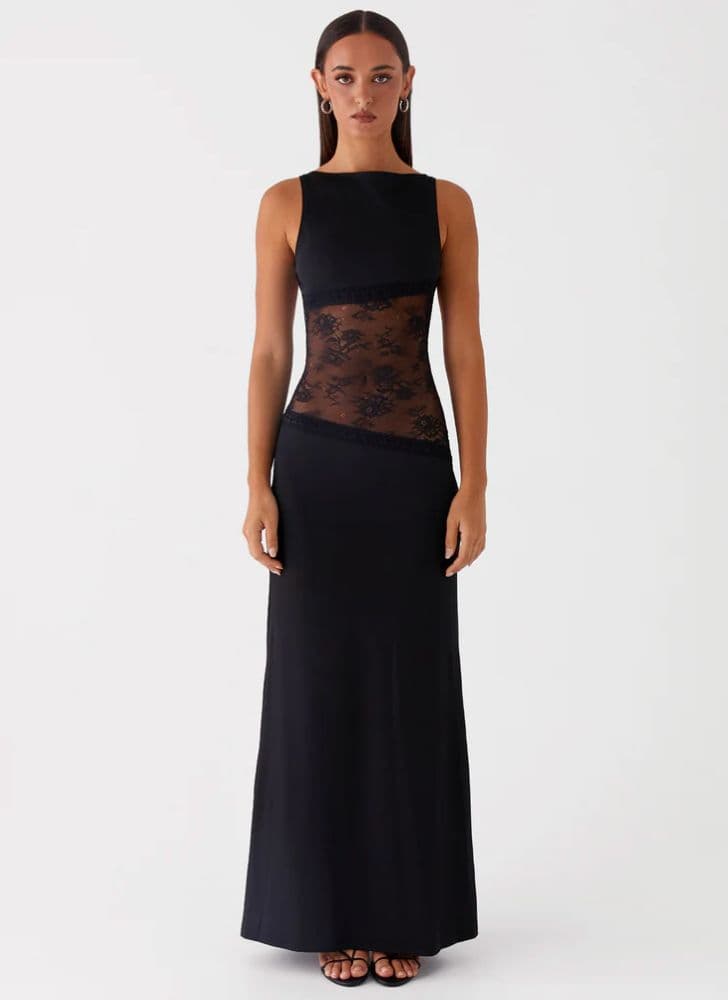 Peppermayo Lucinda Maxi Dress - Black - Image 1
