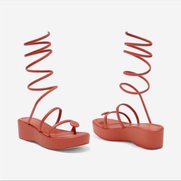 Cult Gaia Alba Platform Sandal in Jasper - Image 5