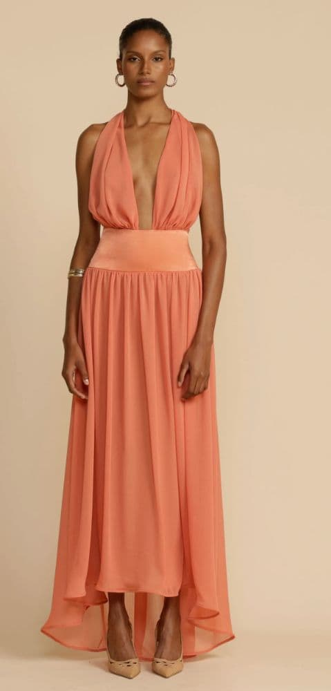 ARCINA ORI SERENA DRESS CORAL - Image 1