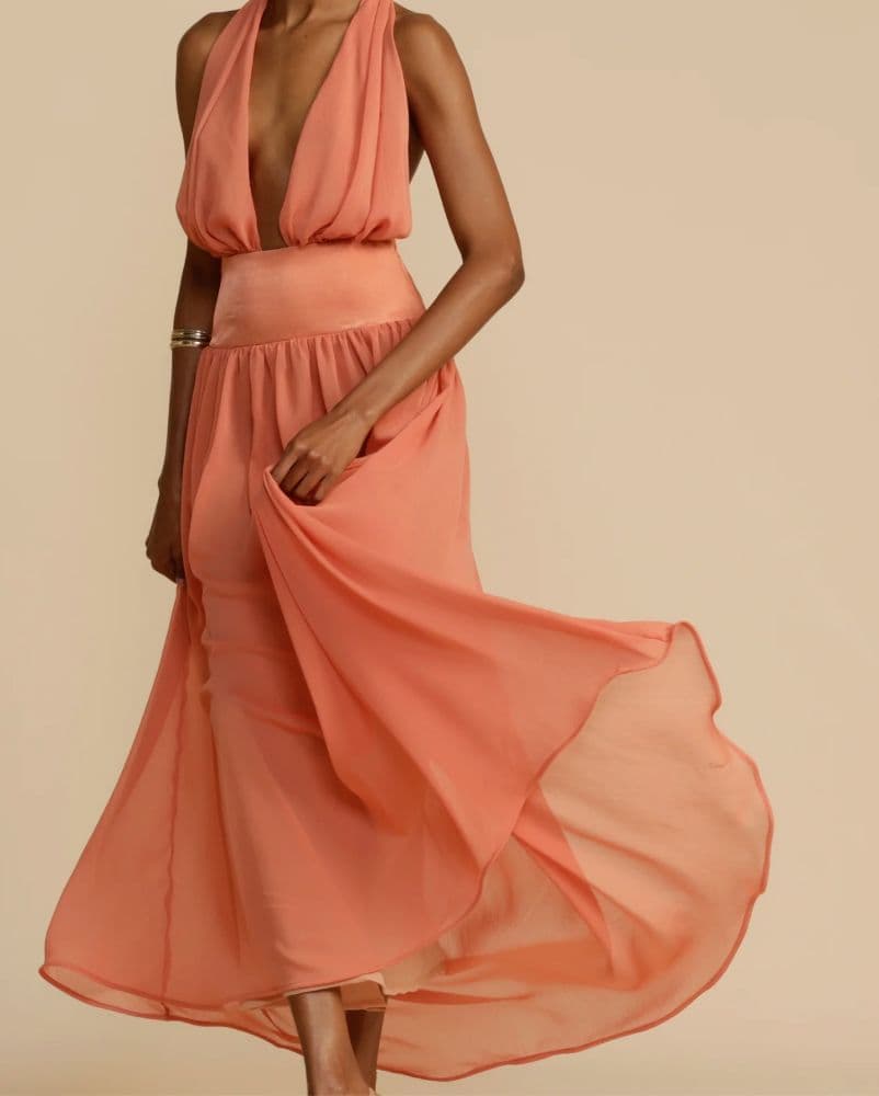 ARCINA ORI SERENA DRESS CORAL - Image 3