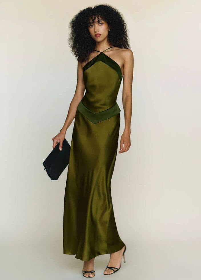 Reformation Jillian Silk Dress - Image 1