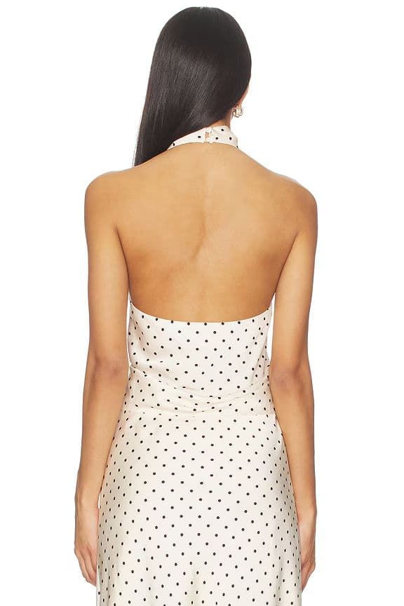 Revolve Polka Dot Midi Skirt and Halter set - Image 2