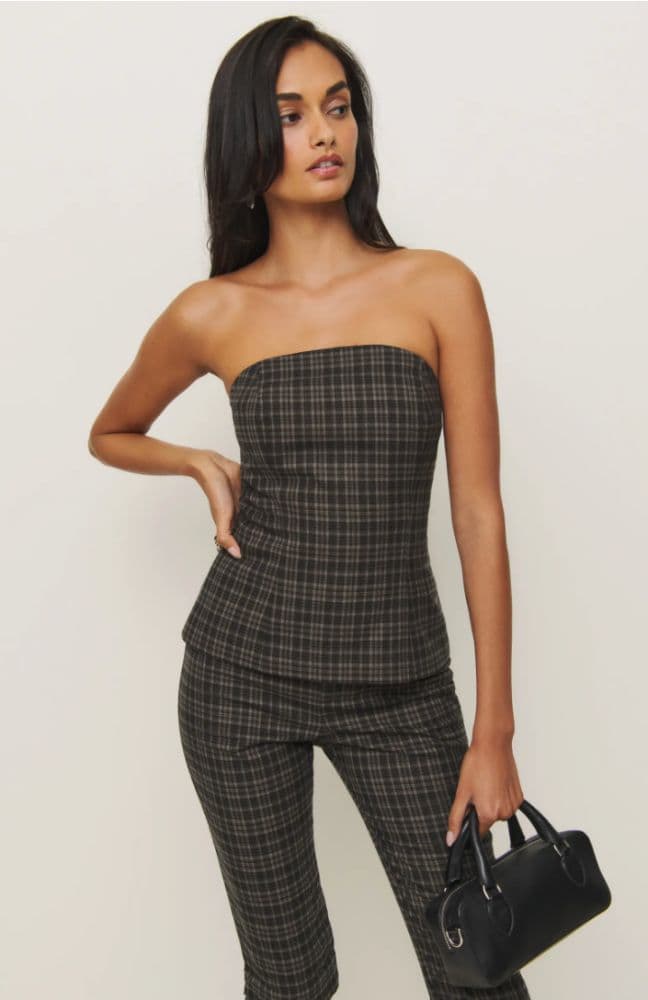 Reformation Strapless Top & Capri Set - Image 3