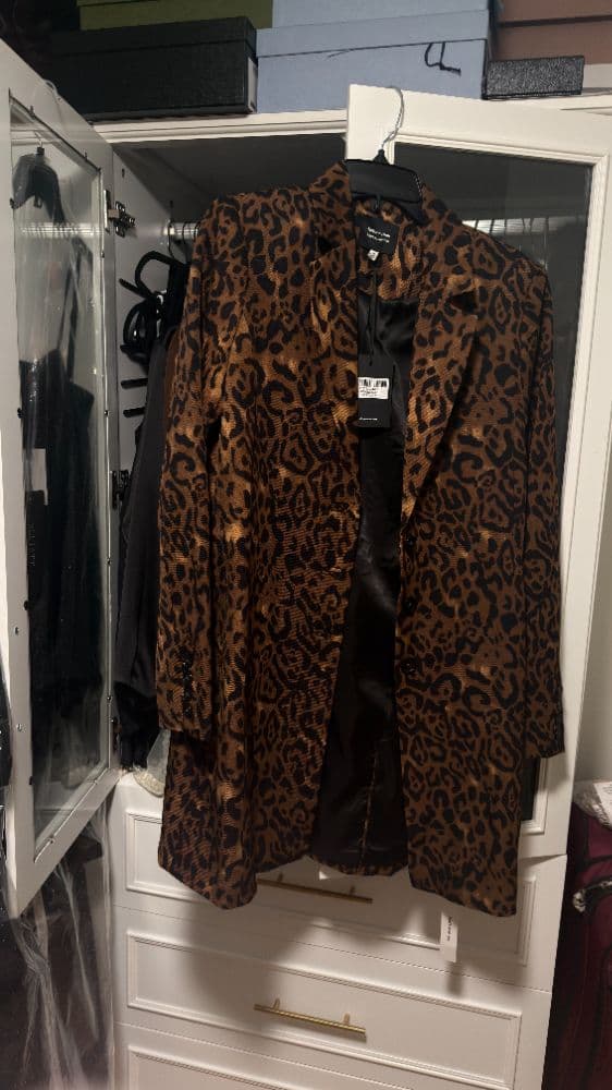 Reformation Leopard Print Blazer Jacket - Image 2