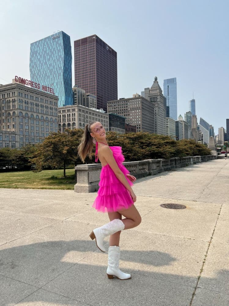 Macys Halter Ruffled Tiered Mini Dress - Image 2