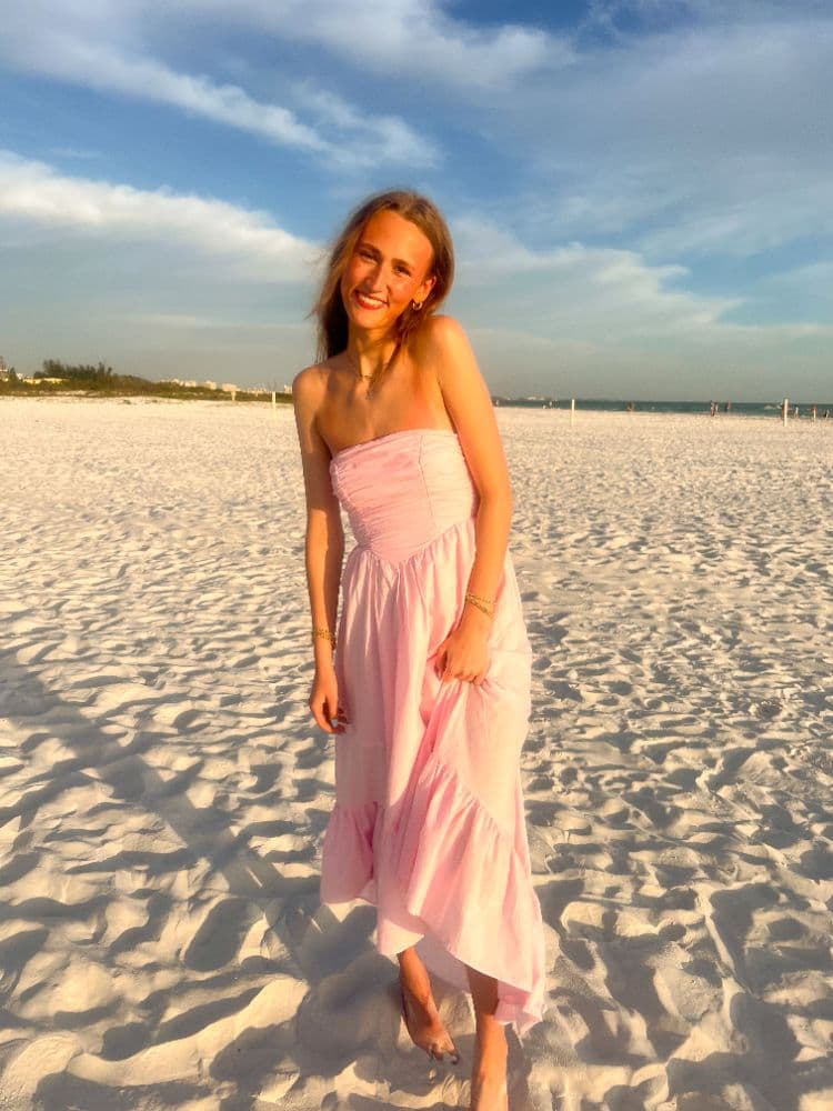 Fortunate One Pink Love In The Summer Maxi Dress - Image 2