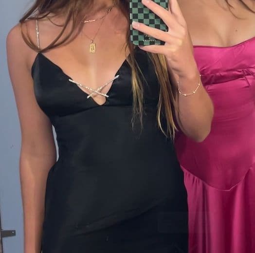 Bardot Diamond Strap Black Maxi Dress - Image 4