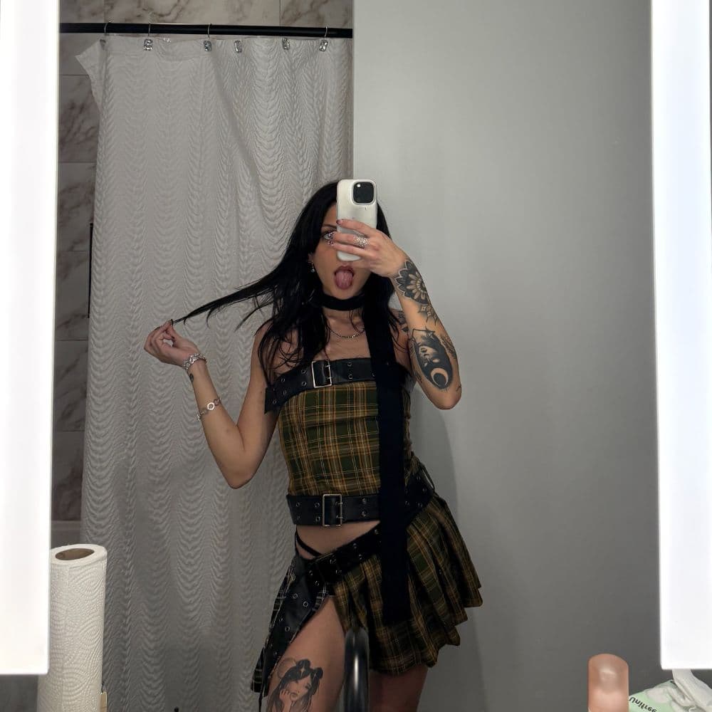 Jaded London – Eden Buckle Mini Dress - Image 1