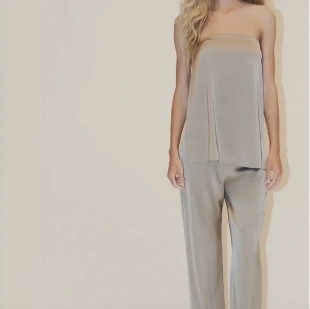 Zara Satin Pantsuit Set - Image 1