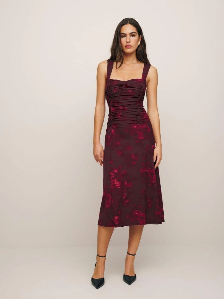 Reformation Suvi Floral Knit Dress - Image 1