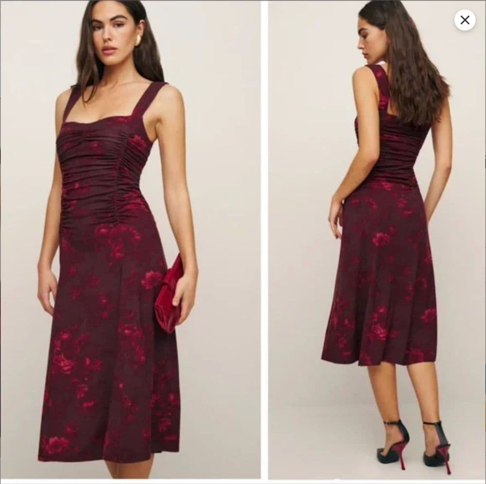 Reformation Suvi Floral Knit Dress - Image 2