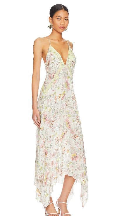 Free people There She Goes Printed Slip in Ivory - Image 3