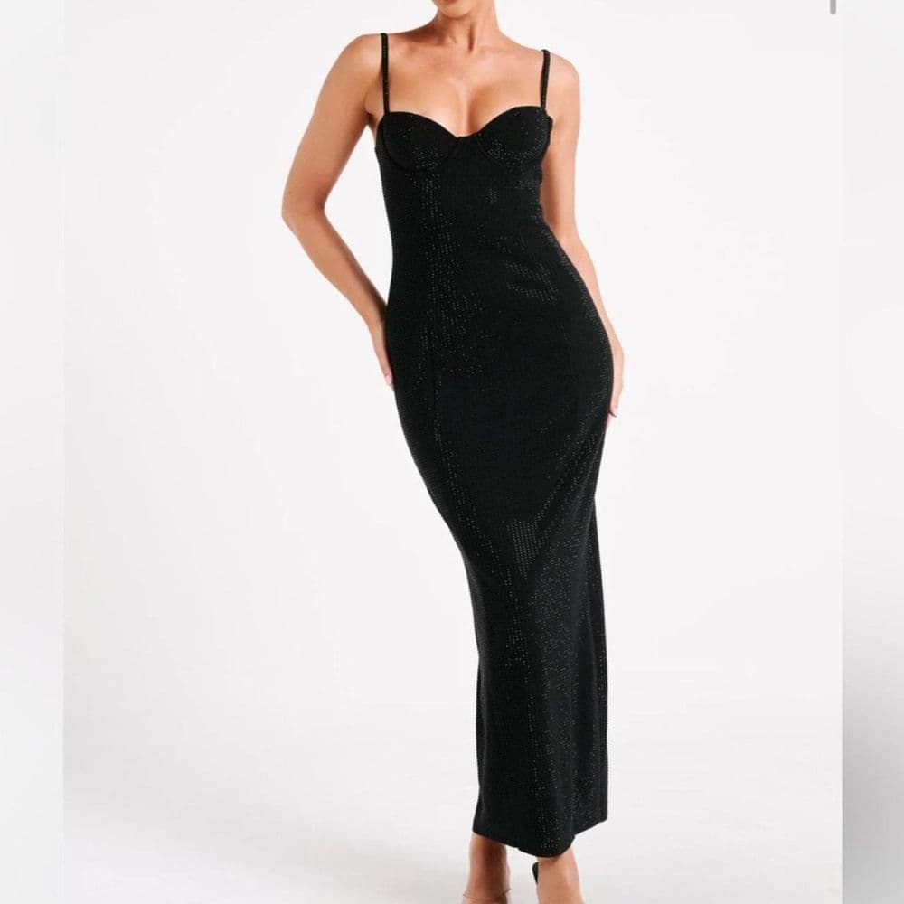 Meshki Rafaele Rhinestone Dress - Image 1