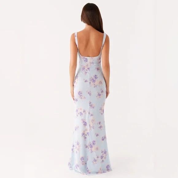 Peppermayo Charity Maxi Floral Blue Dress US 6 - Image 3