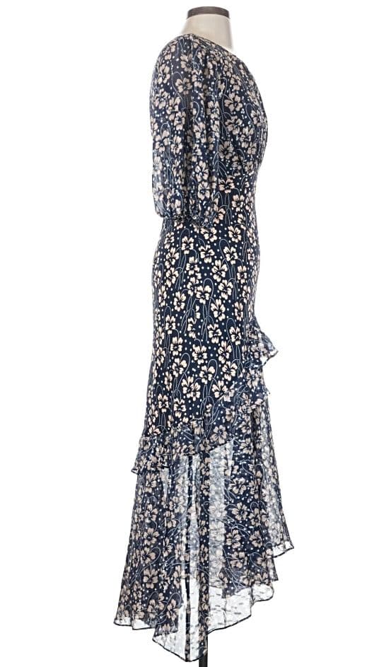 RIXO Cheryl Floral-Print Silk Midi Dress - Image 4