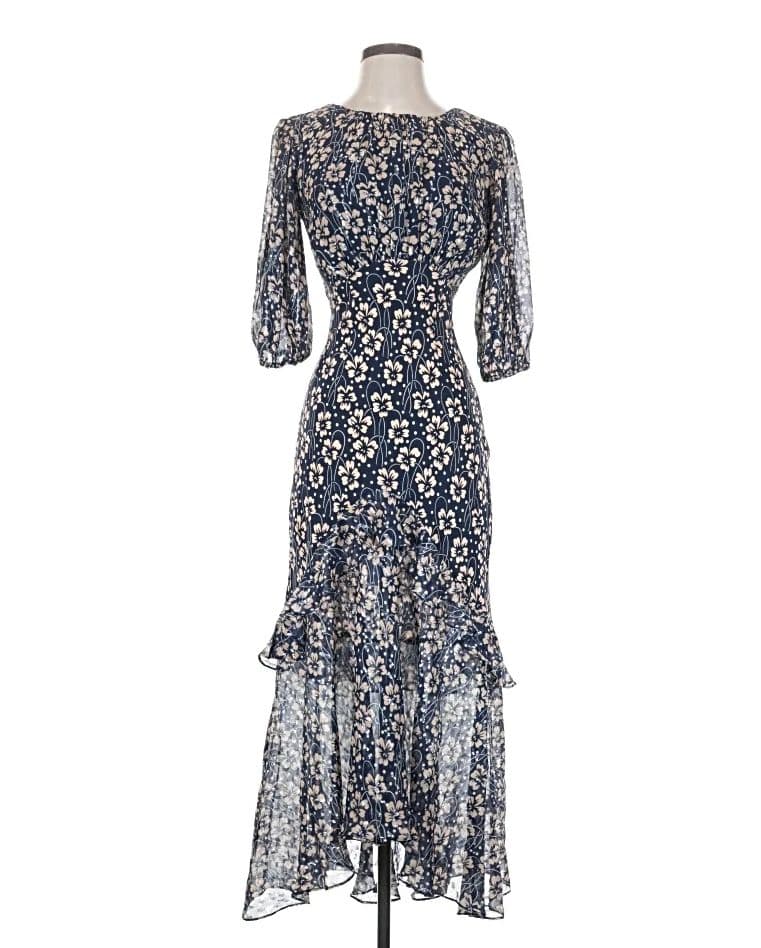 RIXO Cheryl Floral-Print Silk Midi Dress - Image 6