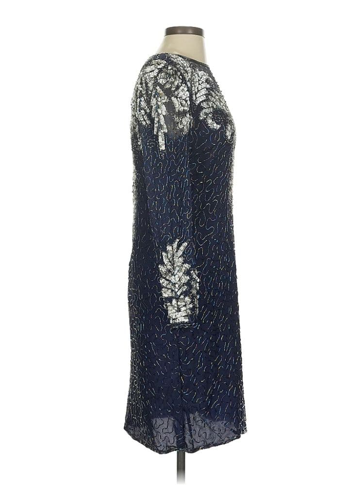 VTG Laurence Kazar Beaded Silk Dress - Image 3