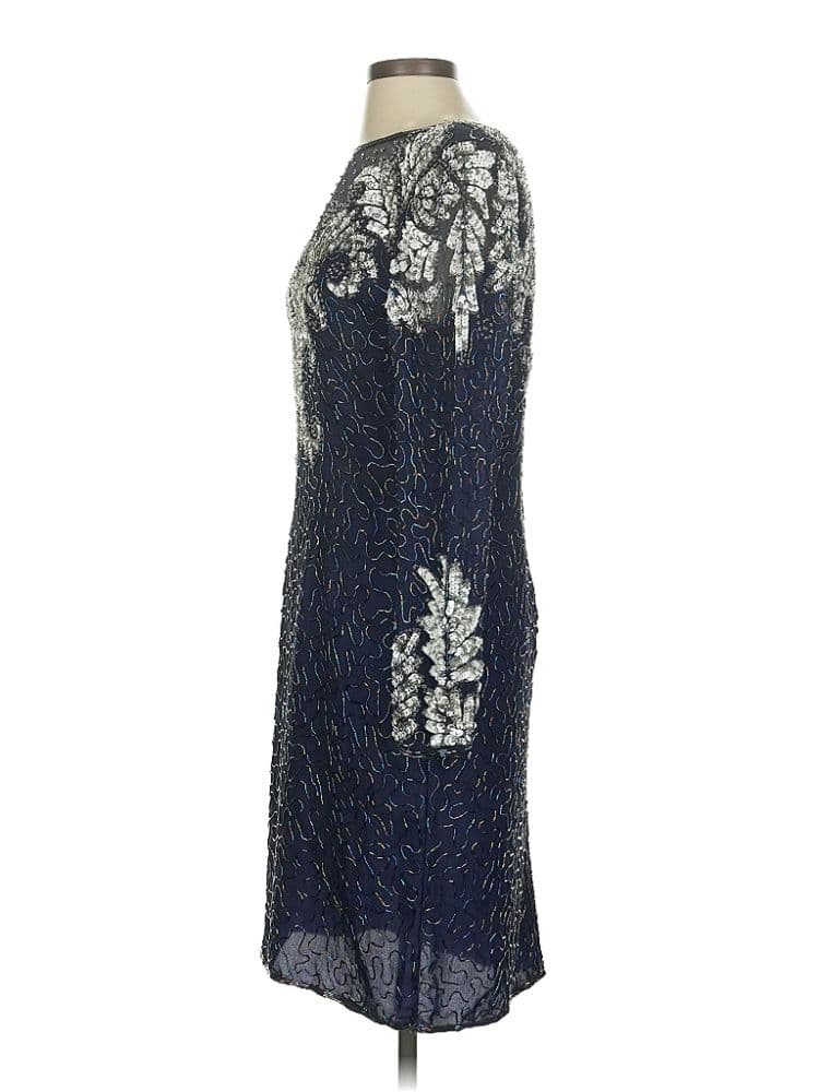 VTG Laurence Kazar Beaded Silk Dress - Image 1