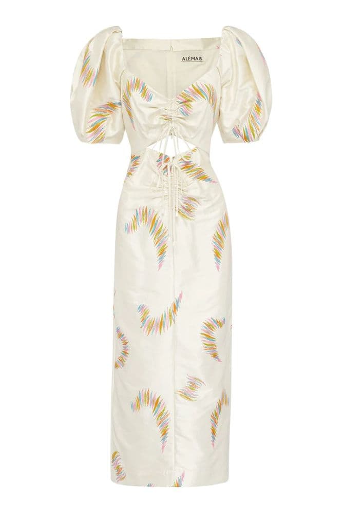 Alemais Emery Embroidered Midi Dress - Image 1