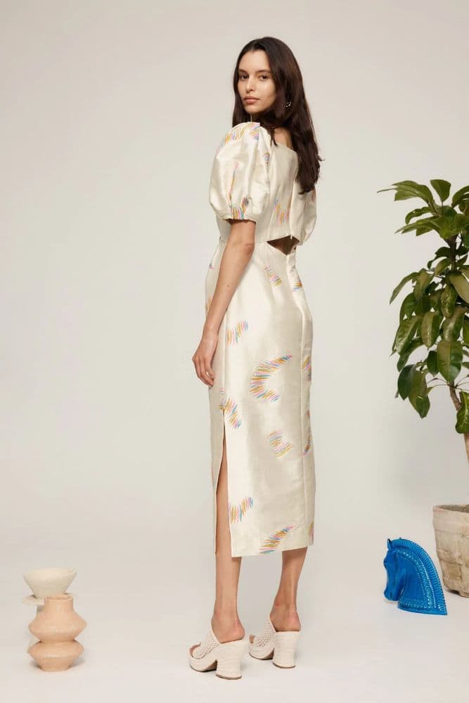 Alemais Emery Embroidered Midi Dress - Image 5