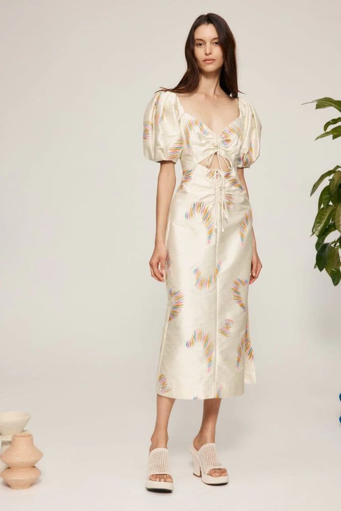 Alemais Emery Embroidered Midi Dress - Image 2