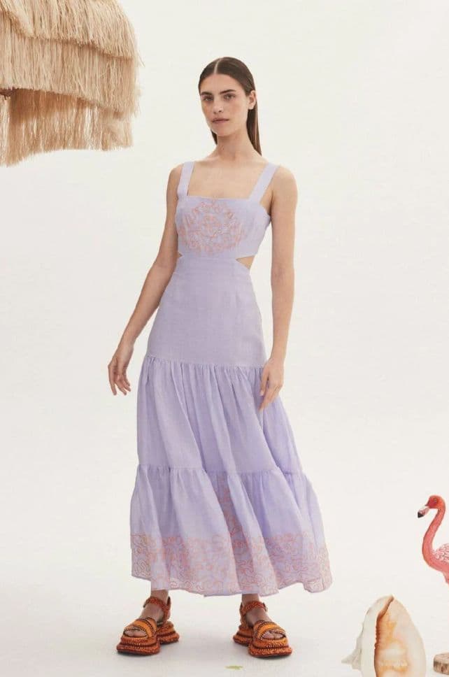 ALEMAIS Maggie Cutout Midi Dress - Image 3