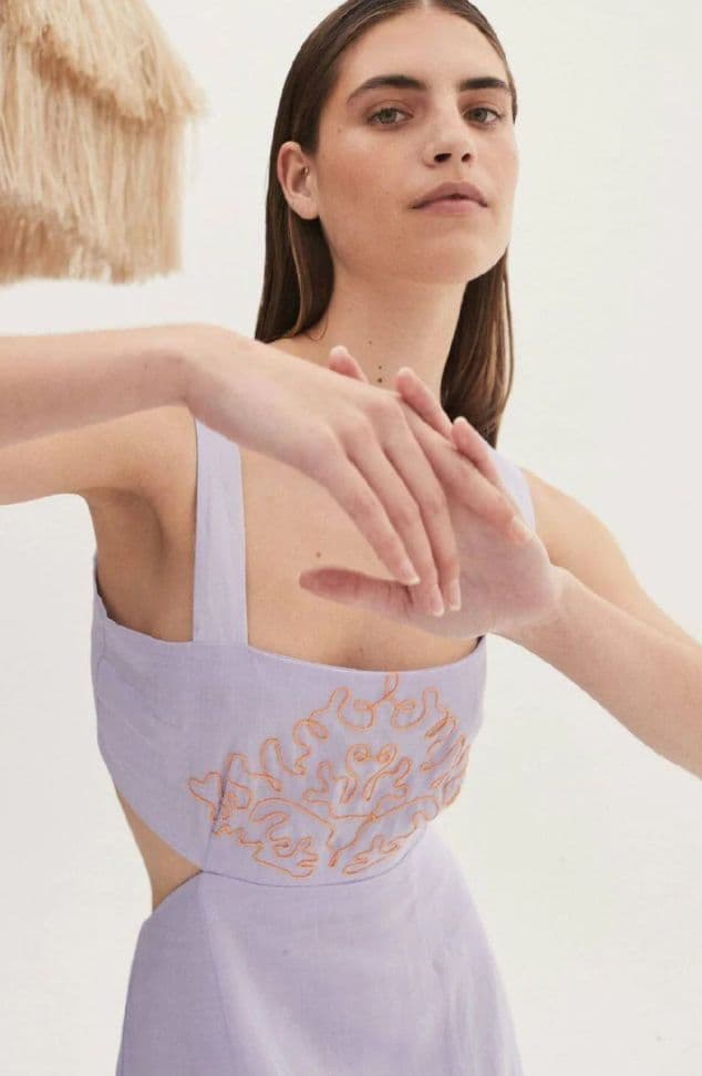 ALEMAIS Maggie Cutout Midi Dress - Image 4