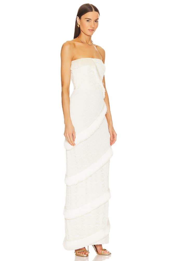 PatBO Strapless Fringe Maxi - Image 2