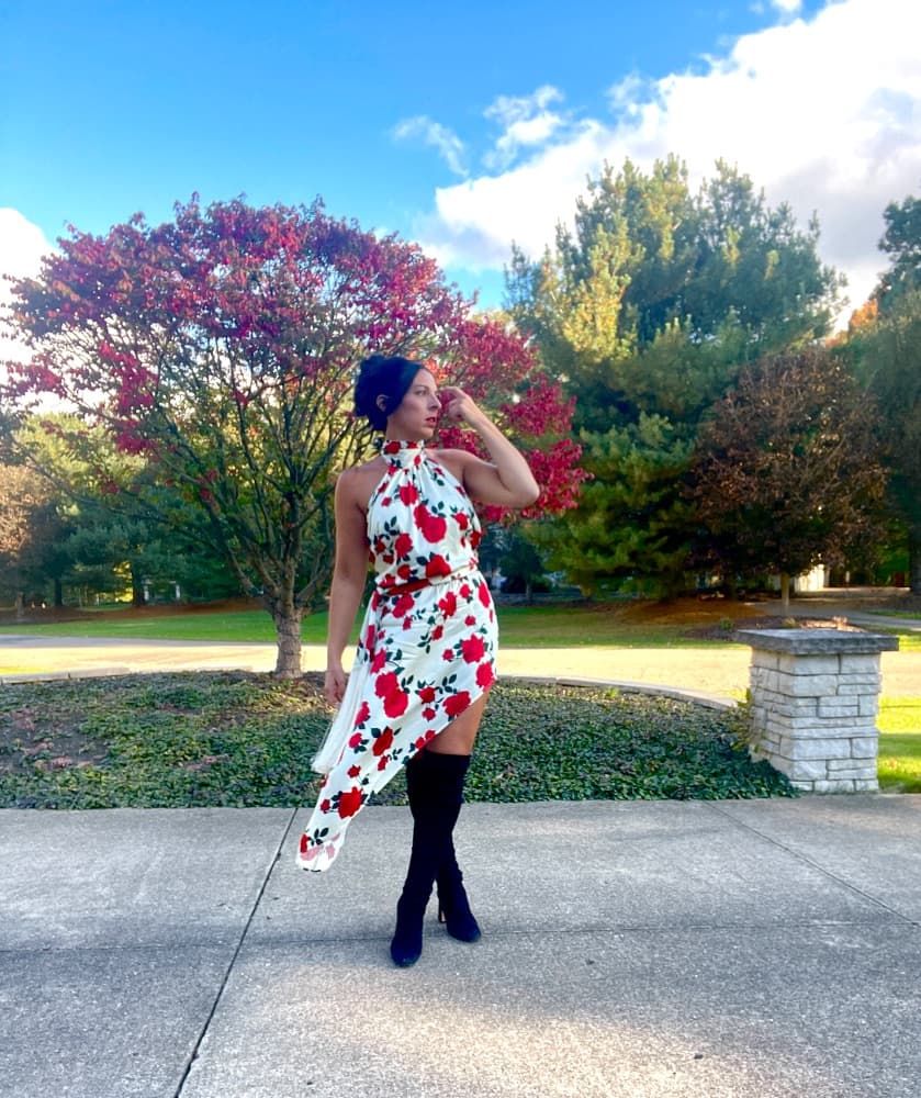 Mirae Floral Print Midi Dress - Image 1