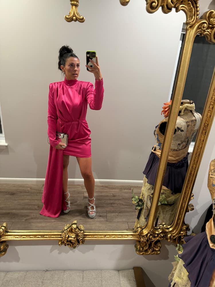 Michael Costello Draped Minidress - Image 1
