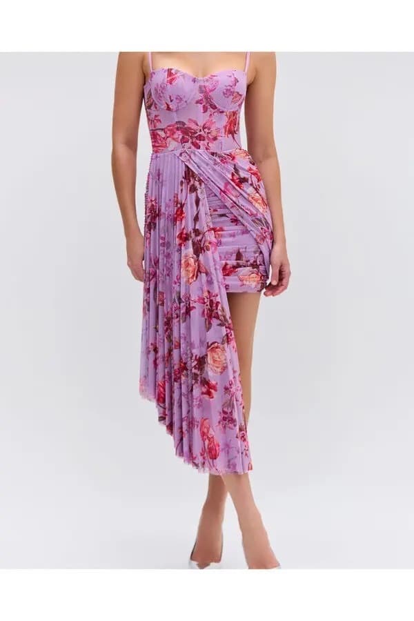 PatBO Floral Haze Mini Dress - Image 1