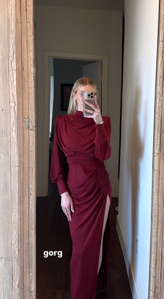 Burgundy Maxi Gown - Image 6