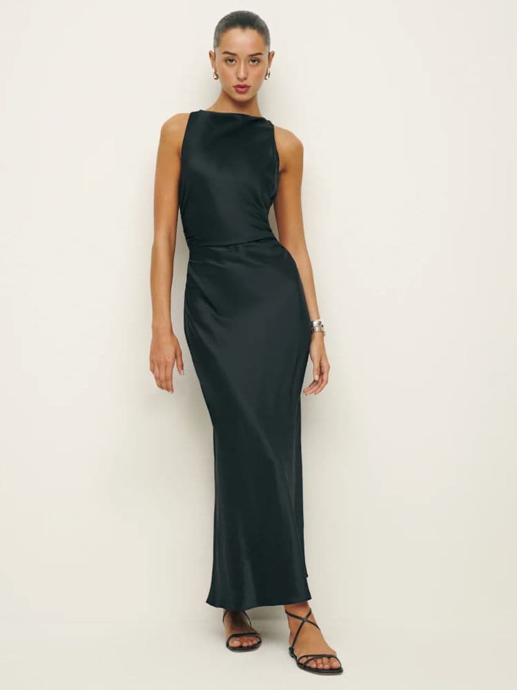 Reformation Cassette Silk Dress - Image 2