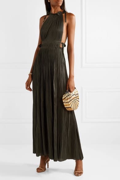 Ulla Johnson Augustine Pliss Satin Maxi Dress - Image 2