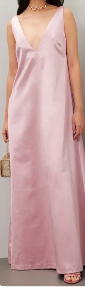 Staud Teagan long dress pink large - Image 2