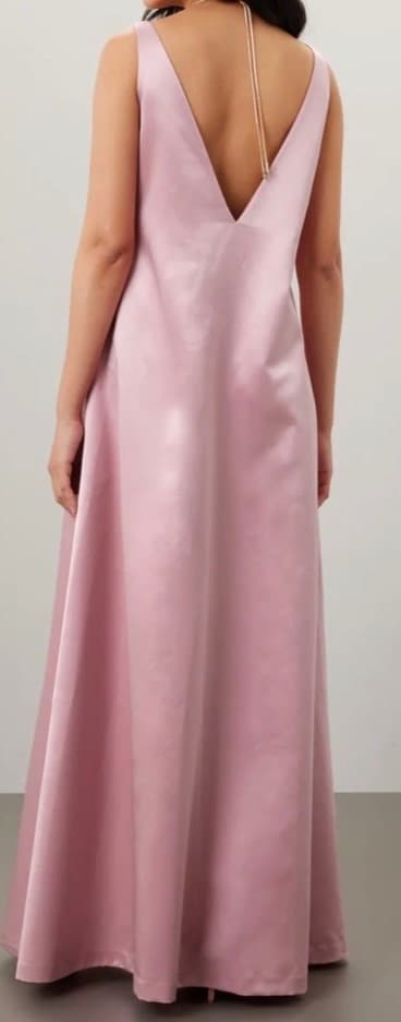 Staud Teagan long dress pink large - Image 3