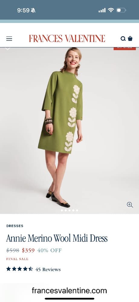 Frances valentine anne posy green dress - Image 6
