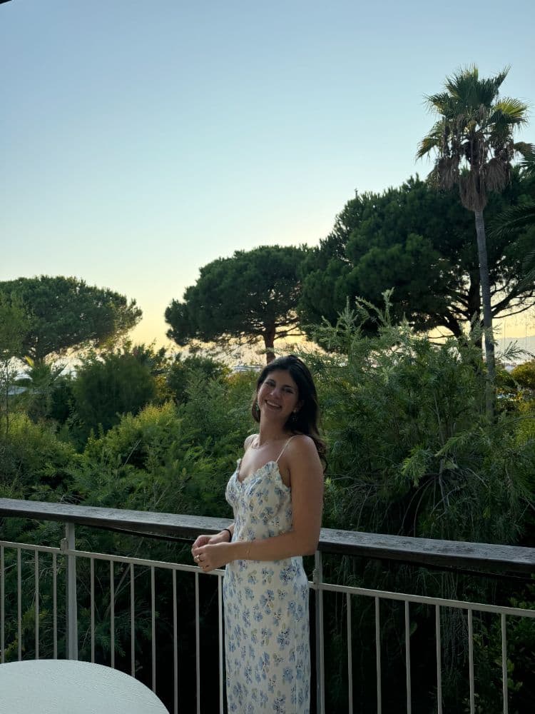 Doen Silk White Dress with Flowers - Image 2