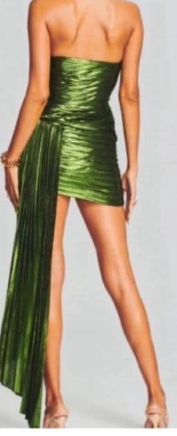 green retrofete mini dress - Image 2