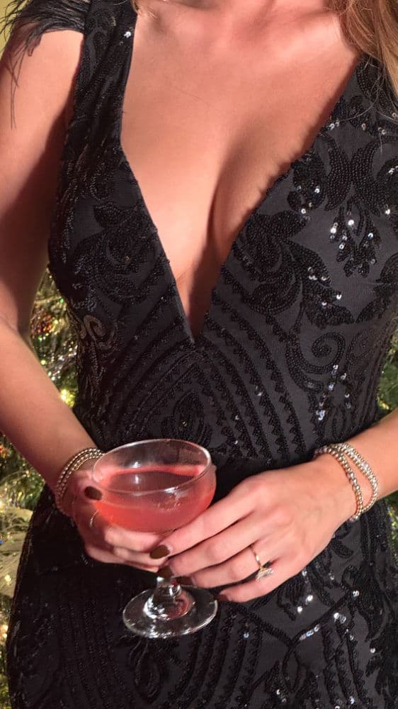 Windsor Formal Sequin Feather Long Dress - Image 2