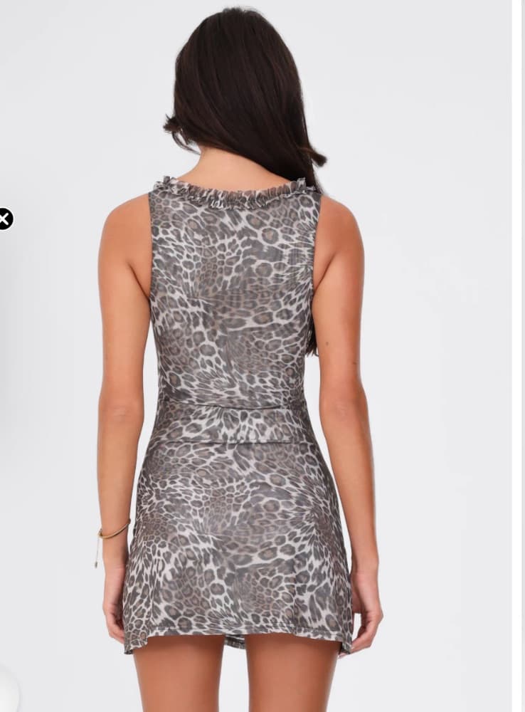Tiger Mist - Campbell Mini Dress in Leopard - Image 2