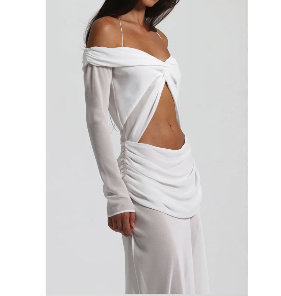 Emily Gown in White - Image 4