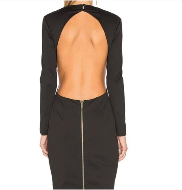 Blaque Label Backless Black Dress - Image 4