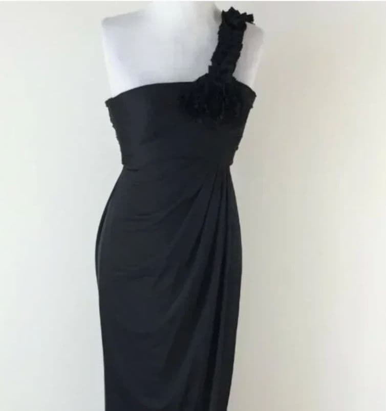 Adriana Papell Black Evening Gown - Image 1